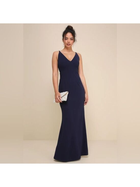 Lulus Dresses & Skirts - Lulus | Melora Navy Blue Sleeveless Maxi Dress | Size L